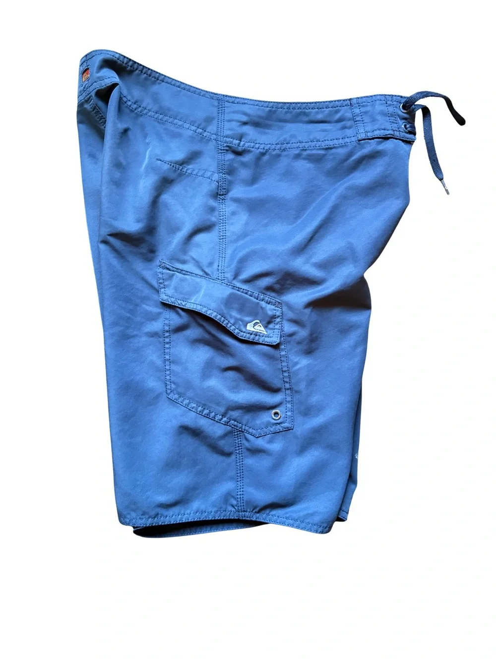 Quiksilver Navy Blue Cargo Boardshorts with Light Blue Waistband